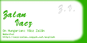 zalan vacz business card